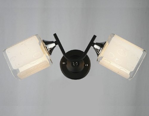 Бра двухрожковое Мелодия Света Е27 Черный матовый картинка 